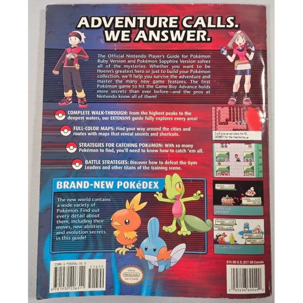Official Nintendo Power Pokémon Ruby and Sapphire Version GBA Player's Guide - Picture 7 of 9